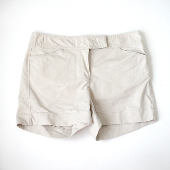 Ann Taylor light khaki signature front tab shorts - Picture 1 of 3
